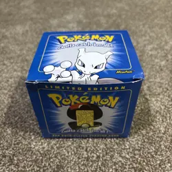 Pokemon 23k Gold Plated Mewtwo Burger King 1999 Sealed Pokeball Trading Card - Image 1