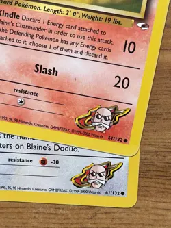 Pokemon Gym Heroes - Blaine's Collection - 3 Card Lot - Vintage 1999 WOTC - Image 3