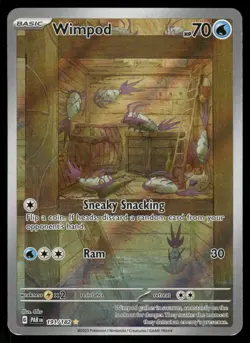 Pokemon Cards Wimpod 191/182 Paradox Rift Illustration Rare NM - Image 1