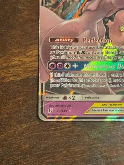 Pokemon Mewtwo and Mew Tag Team GX 2019 Card 71/236 - Image 5