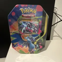 Pokemon Mega Charizard Tin Sealed Box Booster Promo Card Trading Card Game - Image 1