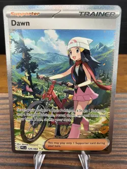 Pokemon Dawn 129/94 SIR 2025 TCG Phantasmal Flames English Card NM - Image 1