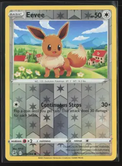 Eevee Promo McDonald's Promos 2024 013/015 NM Pokemon Card Reverse Holo - Image 1
