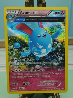 Pokemon Azumarill 104/160 Primal Clash Full Art Holo Trading Card TCG - Image 1