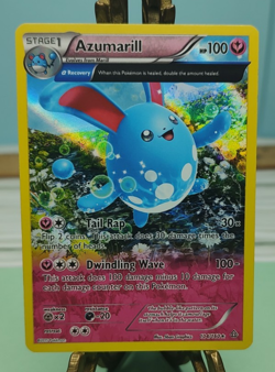 Pokemon Azumarill 104/160 Primal Clash Full Art Holo Trading Card TCG - Image 2