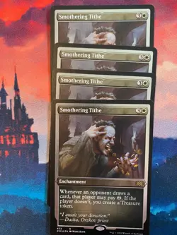 MTG Double Masters 2022 Smothering Tithe Foil Etched x 1 - Image 1