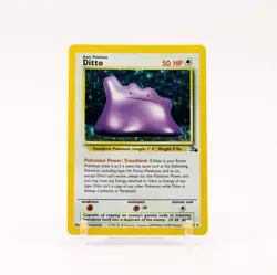 Ditto - 3/62 Fossil Unlimited Holo Rare Pokemon - NM/LP - Image 1