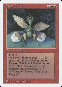 Dragon Whelp 1x MtG Revised SP/NM - Image 1
