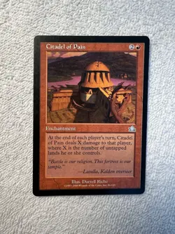 Magic - Prophecy - Citadel of Pain - Red - LP - Uncommon - Regular - Shinetized - Image 1