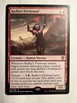 MTG Magic the Gathering Radha's Firebrand 141/281 Dominaria United NM - Image 1