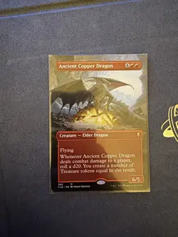 Ancient Copper Dragon (Borderless) [CLB - 368] - LP [] TCG MTG - Image 1