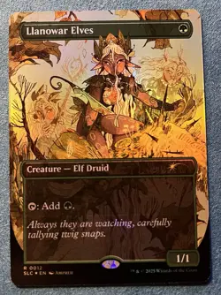 MTG Llanowar Elves Foil SLC 0012 - Image 1