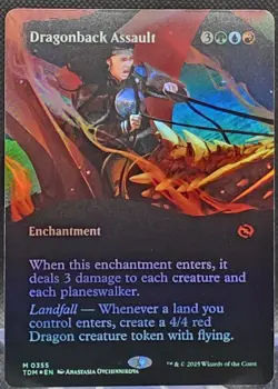 Dragonback Assault #355 Tarkir: Dragonstorm Borderless Foil Mythic - Image 1