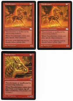 Thundermare x3 3x Various Sets Red Rare Creature MTG LP AZ1 - Image 1