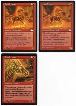 Thundermare x3 3x Various Sets Red Rare Creature MTG LP AZ1 - Image 2