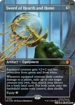 Sword of Hearth and Home (Borderless) [TMC - 136] - NM [Foil] TCG MTG - Image 1