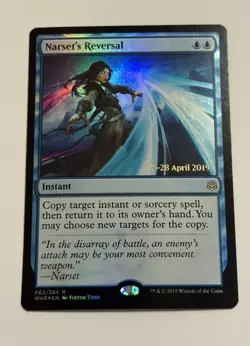 Narset's Reversal War of the Spark MTG Magic the gathering foil prerelease promo - Image 1