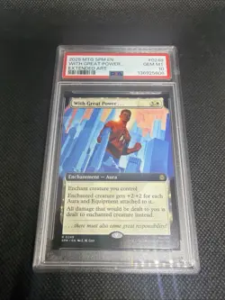 MTG - With Great Power... (Extended Art) Marvel's Spider-Man Regular PSA 10 - Image 1