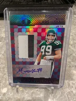 2024 MARK GASTINEAU PANINI DONRUSS ILLUSIONS AUTO&GU JERSEY PATCH 29/49 NY JETS - Image 1