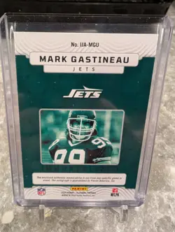 2024 MARK GASTINEAU PANINI DONRUSS ILLUSIONS AUTO&GU JERSEY PATCH 29/49 NY JETS - Image 2