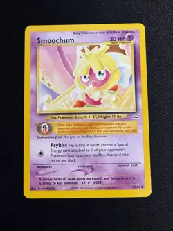 Pokemon TCG Smoochum Common Neo Revelation 54/64 Lp - Image 1
