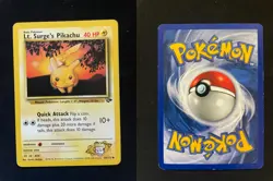 Lt. Surge's Pikachu 84/132 Common Gym Challenge Pokemon Moderately Played - Image 1