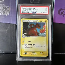 2006 POKEMON EX CHARMELEON #30 REVERSE FOIL CRYSTAL GUARDIANS PSA 5 - Image 1