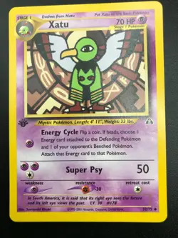 Xatu 52/75 1st Edition Uncommon Neo Discovery Pokemon NM 2001 WOTC - Image 1