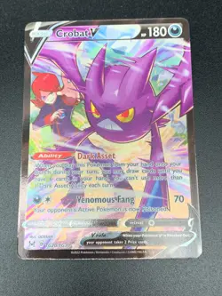 Crobat V - TG20/TG30 - Ultra Rare Sword & Shield: Lost Origin Pokemon NM 2022 - Image 1