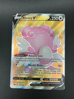 Blissey V 182/198 FULL ART Pokemon SWSH Chilling Reign NM 2021 - Image 1