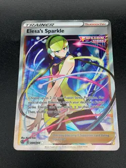 Elesa's Sparkle 260/264 Full Art Ultra Rare Fusion Strike Pokemon NM - Image 1