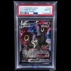 PSA 10 POKEMON 2022 FA UMBREON VMAX #TG23 SWSH BRILLIANT STARS TG23/TG30 - Image 1