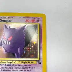 Pokemon Gengar 5/62 Holo Rare Fossil Set Unlimited EN - Image 4