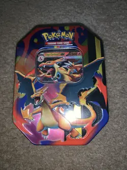 Pokemon TCG Mega Charizard Y Tin Multicolor Metal 2026 NEW! - Image 1