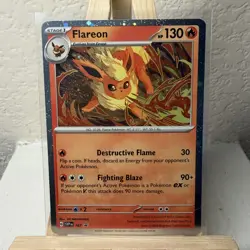 Flareon #167 Scarlet & Violet Promo Cosmos Holo Pokemon TCG - Image 1