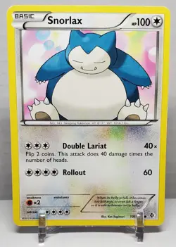 SNORLAX UNCOMMON BOUNDARIES CROSSED 109/149 BLACK AND WHITE POKEMON HP - Image 1