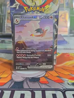 Charizard ex 199/165 SIR Sv: Scarlet & Violet 151 Holo Pokemon TCG - NM - Image 1