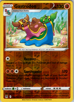 Gastrodon Reverse Holo - 102/196 - Pokemon Lost Origins - NM - Image 1