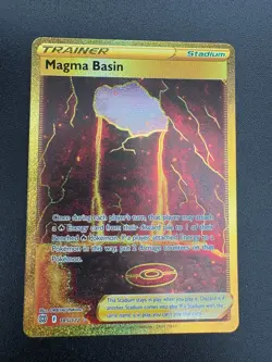 Magma Basin - 185/172 - Secret Rare Sword & Shield: Brilliant Stars Pokemon NM - Image 1