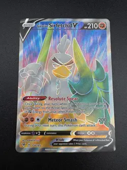 Galarian Sirfetch'd V 174/185 Full Art Ultra Rare Pokemon NM Vivid Voltage - Image 1