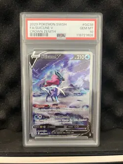 PSA 10 2023 Suicune V Galarian Gallery #GG38 SWORD & SHIELD CROWN ZENITH POKEMON - Image 1
