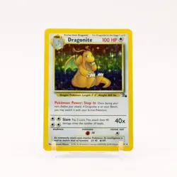 Dragonite - 4/62 Fossil Unlimited Holo Rare Pokemon - LP - Image 1