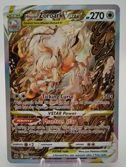 Hisuian Zoroark VSTAR - GG56/GG70 - Pokemon Crown Zenith Galarian Gallery NM - Image 1