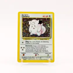 Clefairy - 5/102 Base Set Unlimited Holo Rare Pokemon - LP - Image 1