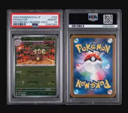 2023 POKEMON JPN SV2A-POKEMON 151 MASTER BALL REVERSE HOLO #103 EXEGGUTOR PSA 10 - Image 1