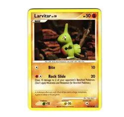 Pokemon Larvitar 63/100 Stormfront Common NM - Image 1