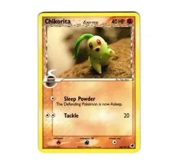 Pokemon Chikorita (Delta Species) 44/101 Dragon Frontiers Common NM - Image 1