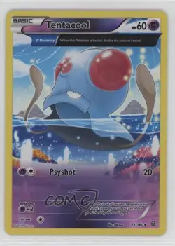 Tentacool Reverse Foil Pokemon XY Primal Clash #71 - Image 1
