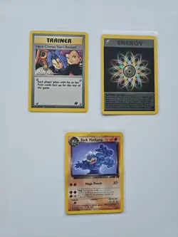 WOTC Vintage Pokemon - Team Rocket Set - 3 Card Rare Lot - Image 1