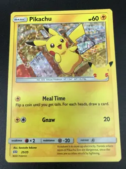 Pikachu 25/25 HOLO RARE McDonalds 25th Anniversary Pokemon SWSH Promo NM 2021 - Image 1